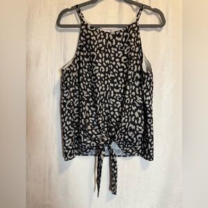 Leopard Print Sleeveless Top